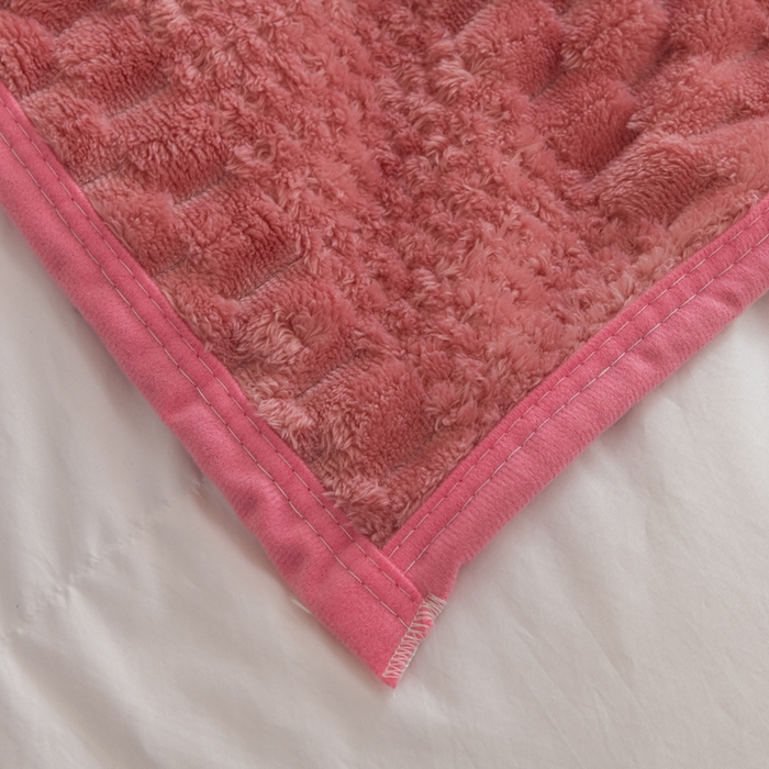 91家纺网 家纺一手货源 找家纺 胜百毛毯2025新金龟绒毛毯 豆沙