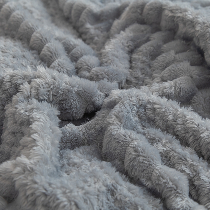 91家纺网 家纺一手货源 找家纺 胜百毛毯2025新金龟绒毛毯 浅灰