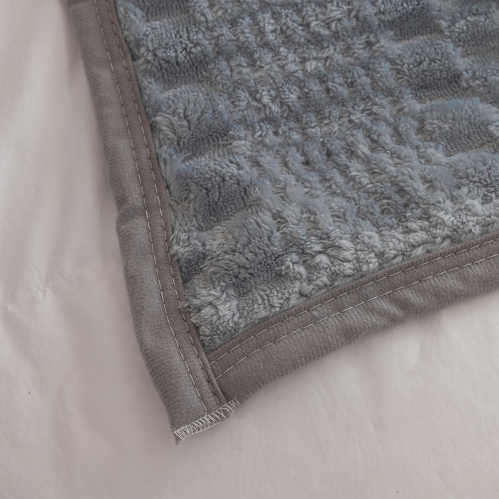 91家纺网 家纺一手货源 找家纺 胜百毛毯2025新金龟绒毛毯 浅灰