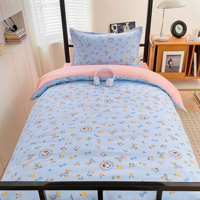 91家纺网 家纺一手货源 找家纺 锦润家纺2025新款全棉13372学生三件套纯棉宿舍六件套 花玉颜