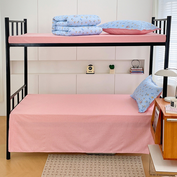 91家纺网 家纺一手货源 找家纺 锦润家纺2025新款全棉13372学生三件套纯棉宿舍六件套 花玉颜