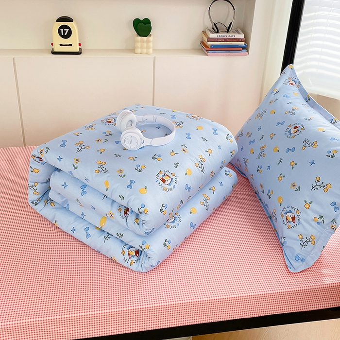 91家纺网 家纺一手货源 找家纺 锦润家纺2025新款全棉13372学生三件套纯棉宿舍六件套 花玉颜