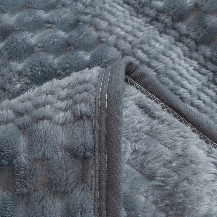 91家纺网 家纺一手货源 找家纺 胜百毛毯2025新金龟绒毛毯 深灰