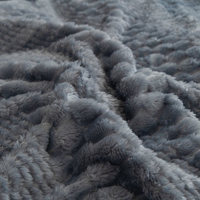 91家纺网 家纺一手货源 找家纺 胜百毛毯2025新金龟绒毛毯 深灰