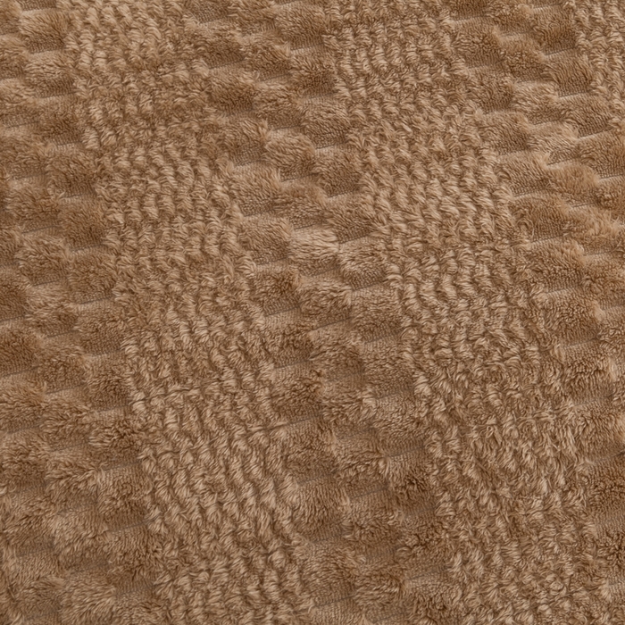 91家纺网 家纺一手货源 找家纺 胜百毛毯2025新金龟绒毛毯 棕色