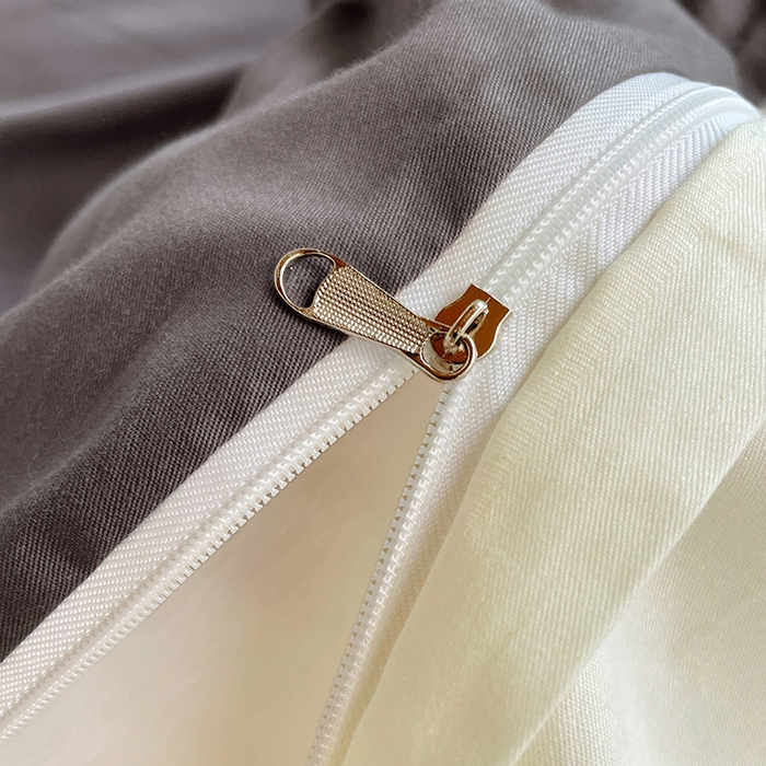 91家纺网 家纺一手货源 找家纺 锦润家纺2025新款13372全棉纯色双拼学生宿舍三件套六件套