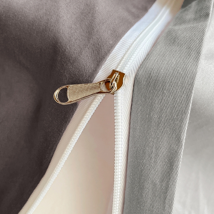 91家纺网 家纺一手货源 找家纺 锦润家纺2025新款13372全棉纯色双拼学生宿舍三件套六件套