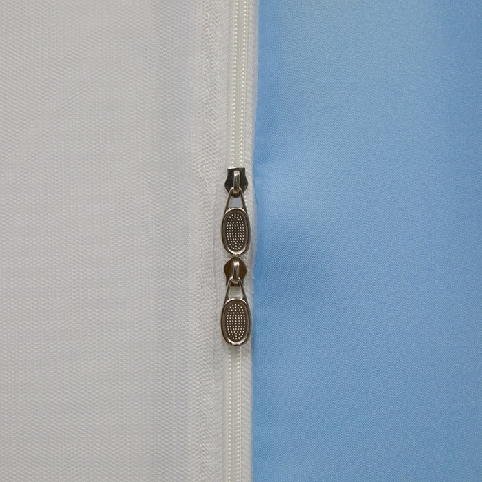 91家纺网 家纺一手货源 找家纺 博诺蚊帐 2025新款U型烤漆方顶坐床蚊帐 帕恰狗-蓝