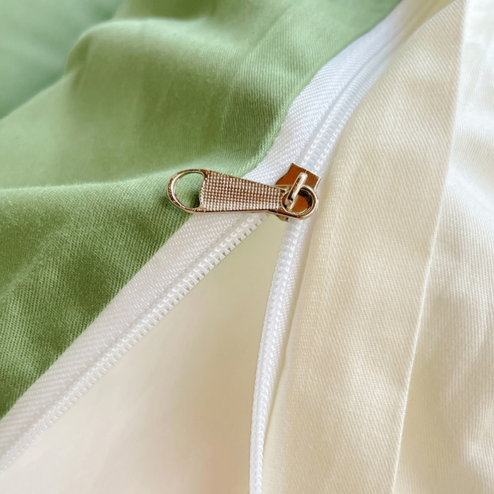 91家纺网 家纺一手货源 找家纺 锦润家纺2025新款13372全棉纯色双拼学生宿舍三件套六件套