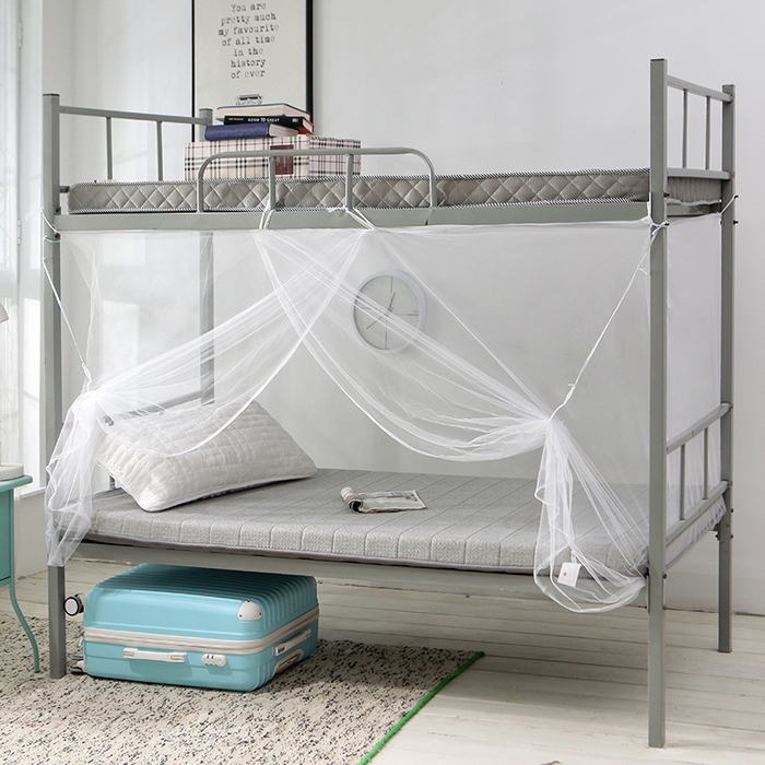 91家纺网 家纺一手货源 找家纺 博诺蚊帐 2025新款学生宿舍蚊帐 白色