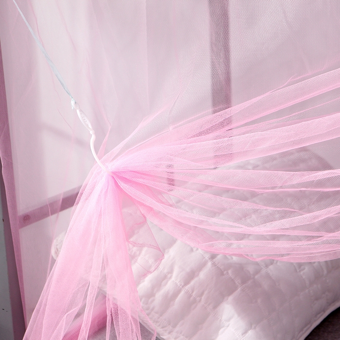 91家纺网 家纺一手货源 找家纺 博诺蚊帐 2025新款学生宿舍蚊帐 粉色