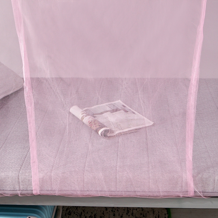 91家纺网 家纺一手货源 找家纺 博诺蚊帐 2025新款学生宿舍蚊帐 粉色