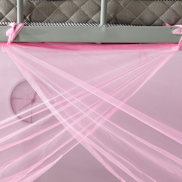 91家纺网 家纺一手货源 找家纺 博诺蚊帐 2025新款学生宿舍蚊帐 粉色