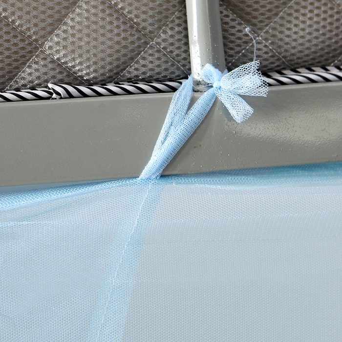 91家纺网 家纺一手货源 找家纺 博诺蚊帐 2025新款学生宿舍蚊帐 蓝色