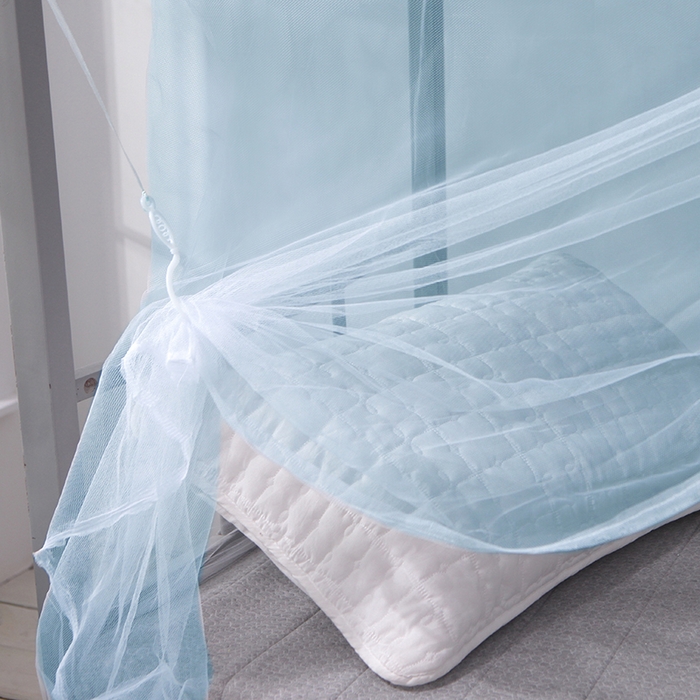 91家纺网 家纺一手货源 找家纺 博诺蚊帐 2025新款学生宿舍蚊帐 蓝色