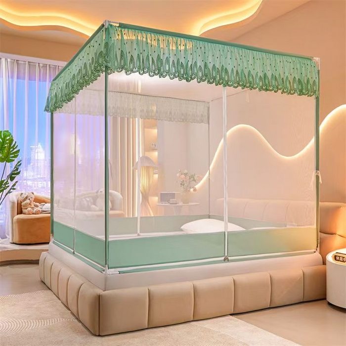 91家纺网 家纺一手货源 找家纺 （总）博诺蚊帐 2025新款坐床全底蚊帐