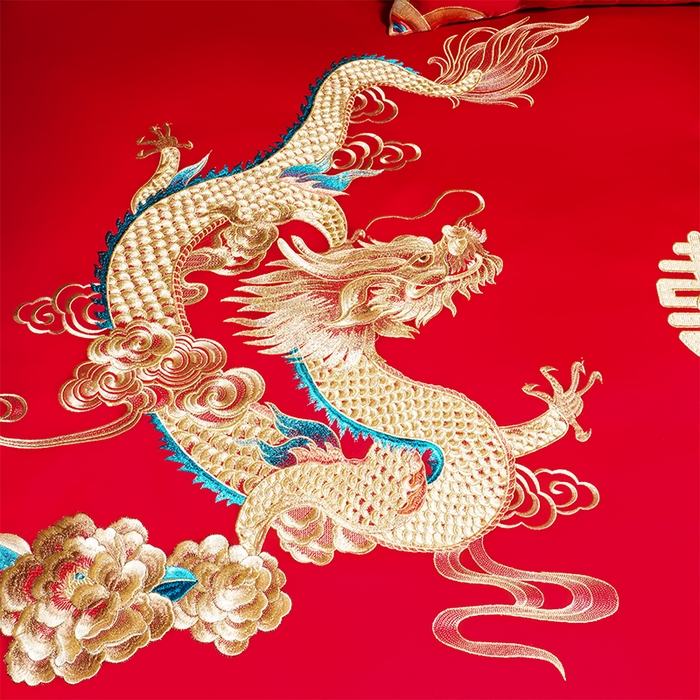 91家纺网 家纺一手货源 找家纺 用心 2025新款婚庆全棉刺绣四件套多件套系列