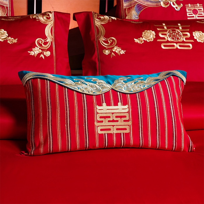 91家纺网 家纺一手货源 找家纺 用心 2025新款婚庆全棉刺绣四件套多件套系列