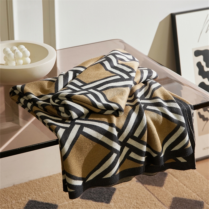 91家纺网 家纺一手货源 找家纺 （总）暖绵绵家纺 2025新款丝光棉毯子-莱里克（最低零售价：105元）