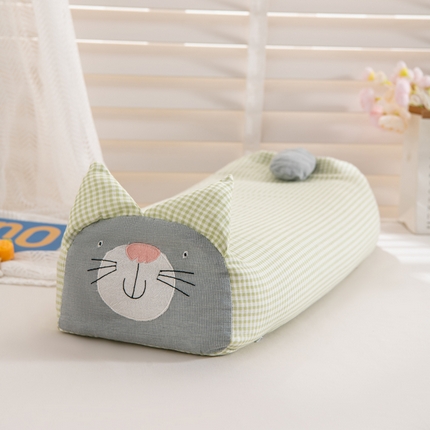 91家纺网 家纺一手货源 找家纺 （总）芯洲 2025新款A类有氧双层纱小猫直播爆款荞麦枕可爱卡通枕头枕芯