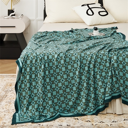 91家纺网 家纺一手货源 找家纺 （总）暖绵绵家纺 2025新款丝光棉毯子-塞布尔（最低零售价：105元）