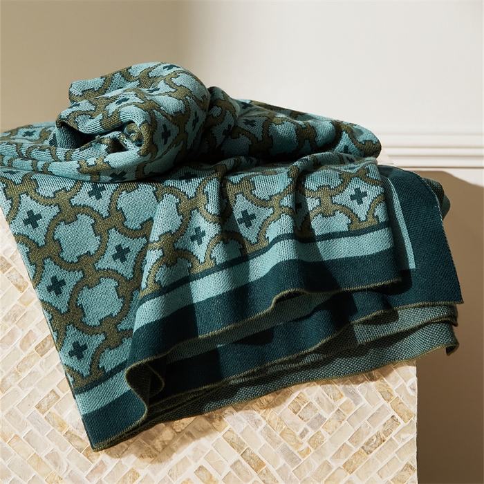 91家纺网 家纺一手货源 找家纺 （总）暖绵绵家纺 2025新款丝光棉毯子-塞布尔（最低零售价：105元）