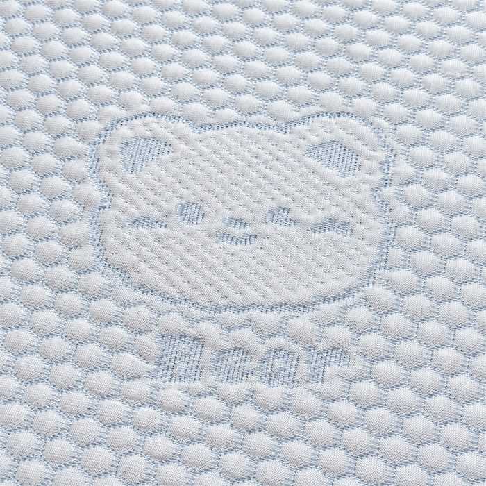 91家纺网 家纺一手货源 找家纺 喜歌家居 2025新款A类刺绣豆豆席小熊 小冰熊天蓝