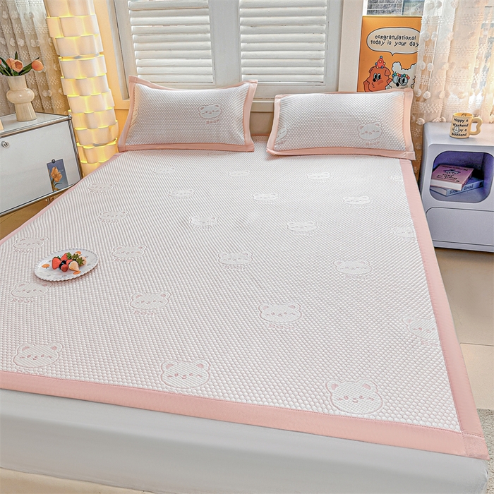 91家纺网 家纺一手货源 找家纺 （总）喜歌家居 2025新款A类刺绣豆豆席小熊