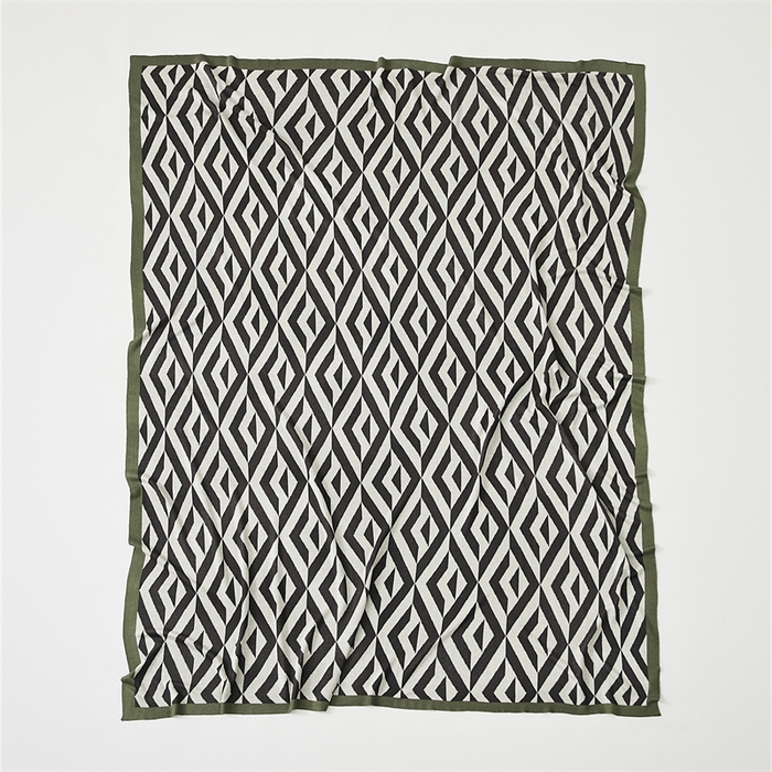 91家纺网 家纺一手货源 找家纺 （总）暖绵绵家纺 2025新款丝光棉毯子-罗文（最低零售价：105元）