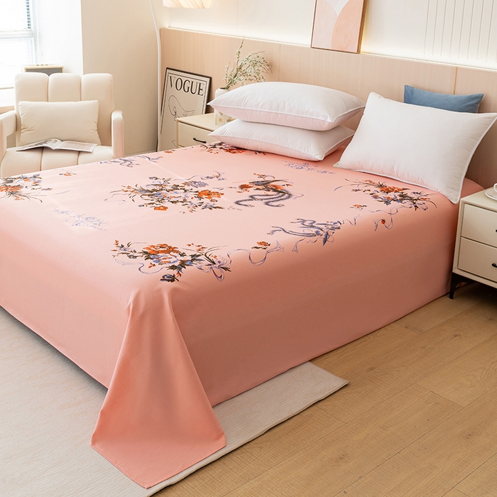 91家纺网 家纺一手货源 找家纺 居美良品 2025新款国民老上海单床单-凤穿牡丹 凤穿牡丹-玉色