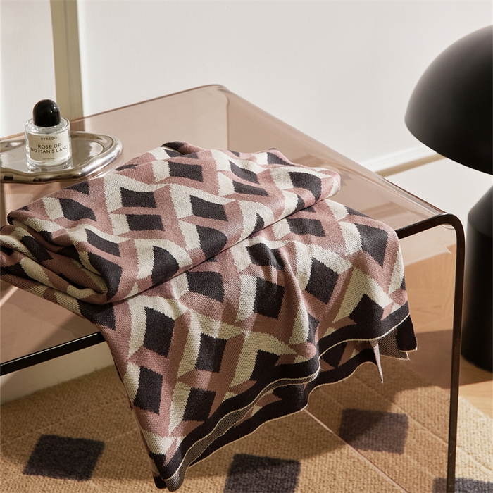 91家纺网 家纺一手货源 找家纺 （总）暖绵绵家纺 2025新款丝光棉毯子-菲莉亚（最低零售价：105元）