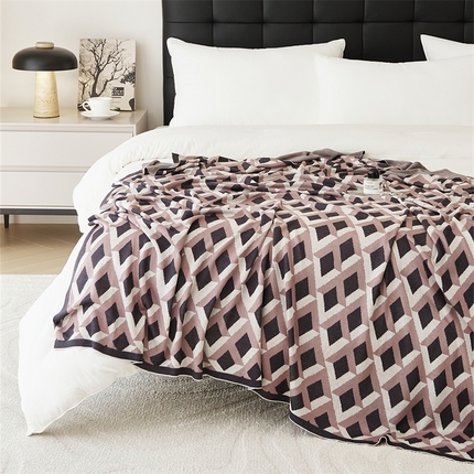 （总）暖绵绵家纺 2025新款丝光棉毯子-菲莉亚（最低零售价：105元）