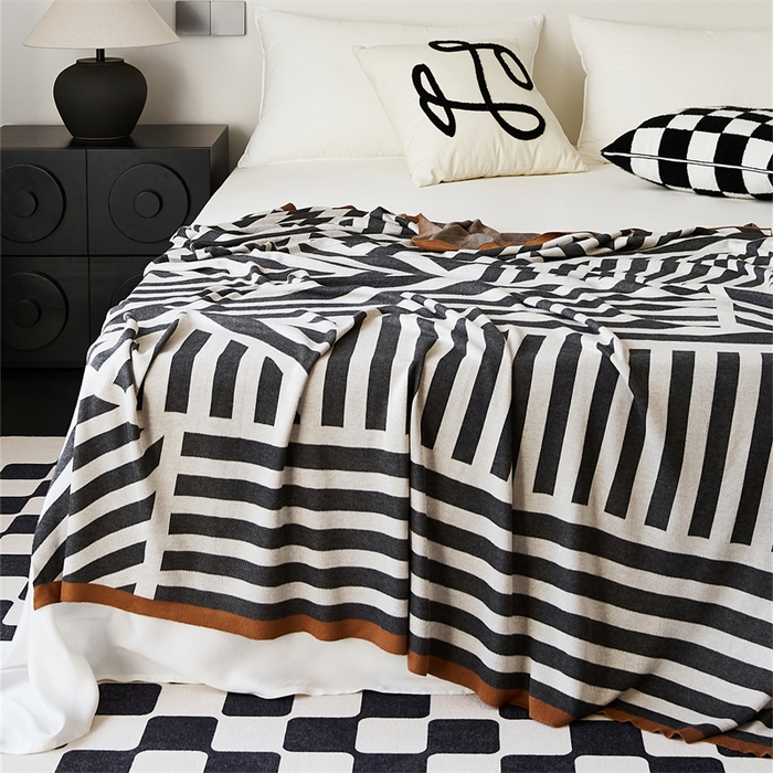 91家纺网 家纺一手货源 找家纺 （总）暖绵绵家纺 2025新款丝光棉毯子-卢希恩（最低零售价：105元）