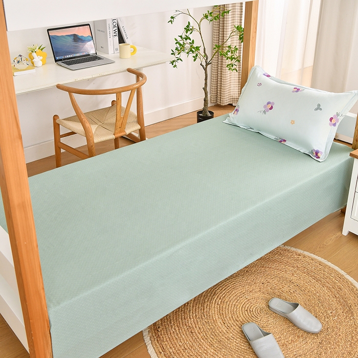 91家纺网 家纺一手货源 找家纺 乐旗家纺 2024新款13372全棉学生宿舍床单款三件套纯棉六件套 多肉葡萄