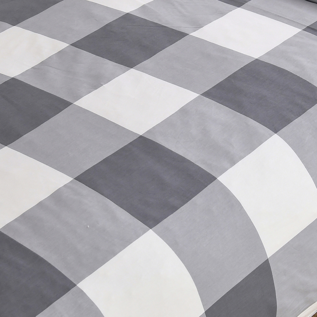 91家纺网 家纺一手货源 找家纺 乐旗家纺 2024新款13372全棉学生宿舍床单款三件套纯棉六件套 校园笔记-灰