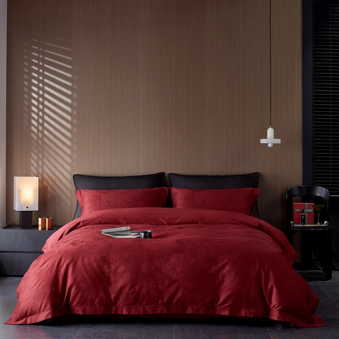 91家纺网 家纺一手货源 找家纺 （总）云胡 2025新款50s双股长绒棉四件套-柏林庄园