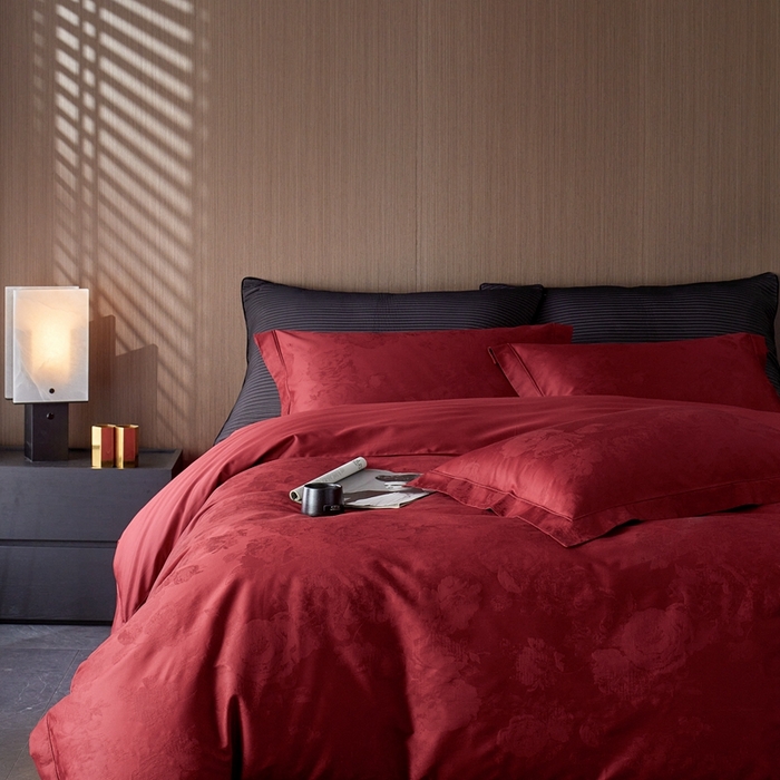 91家纺网 家纺一手货源 找家纺 （总）云胡 2025新款50s双股长绒棉四件套-柏林庄园