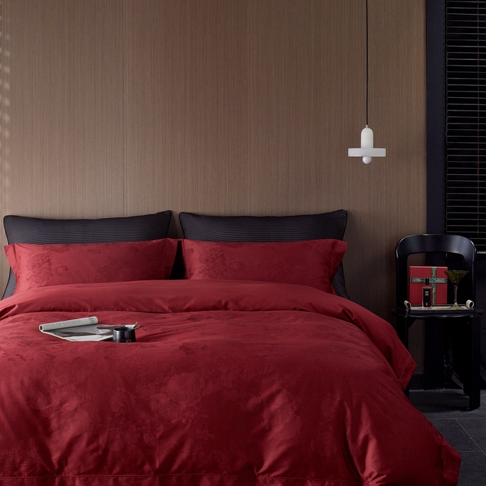 91家纺网 家纺一手货源 找家纺 （总）云胡 2025新款50s双股长绒棉四件套-柏林庄园