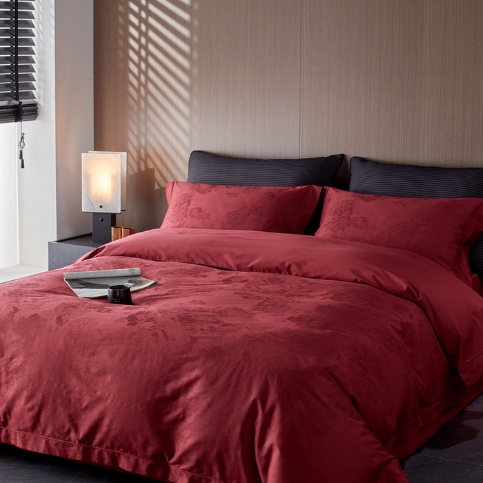 91家纺网 家纺一手货源 找家纺 （总）云胡 2025新款50s双股长绒棉四件套-柏林庄园