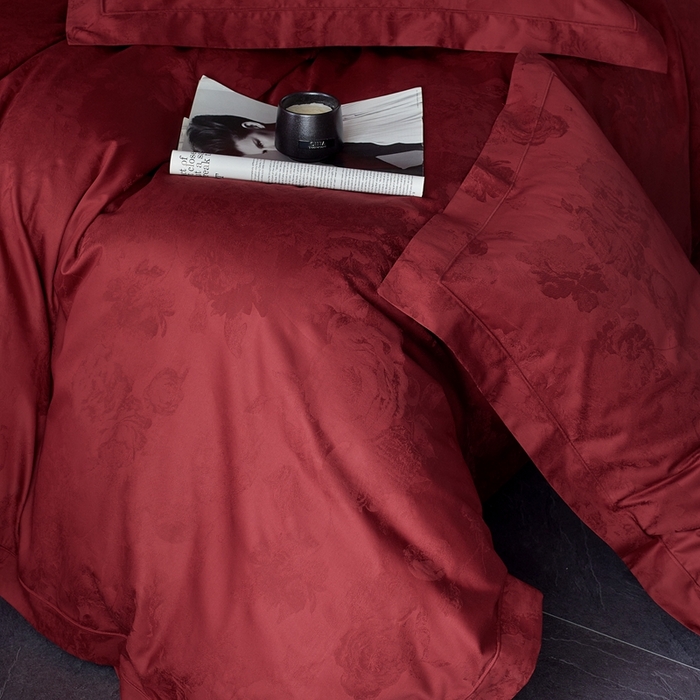 91家纺网 家纺一手货源 找家纺 （总）云胡 2025新款50s双股长绒棉四件套-柏林庄园