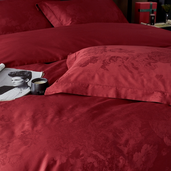 91家纺网 家纺一手货源 找家纺 （总）云胡 2025新款50s双股长绒棉四件套-柏林庄园