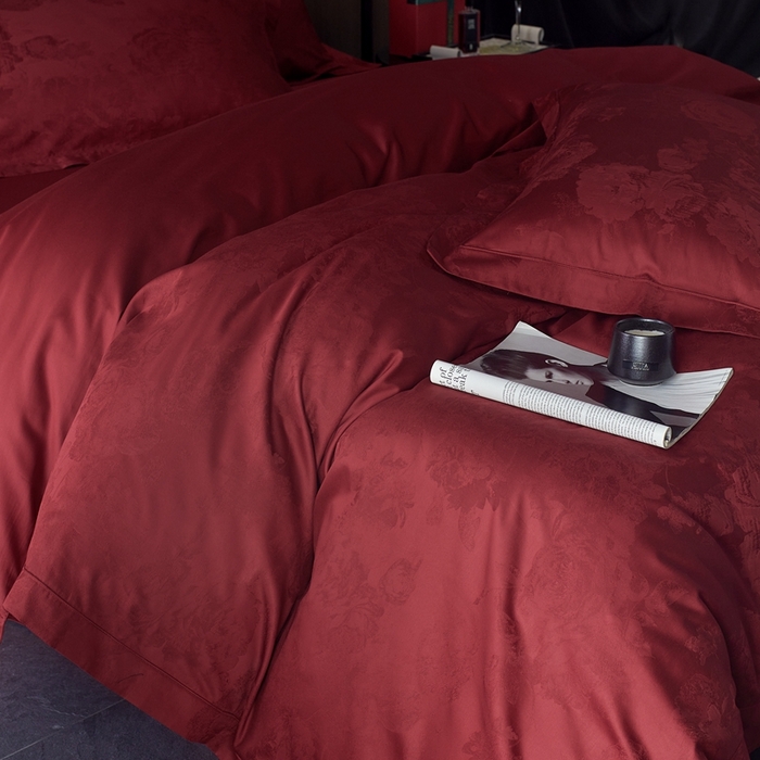 91家纺网 家纺一手货源 找家纺 （总）云胡 2025新款50s双股长绒棉四件套-柏林庄园