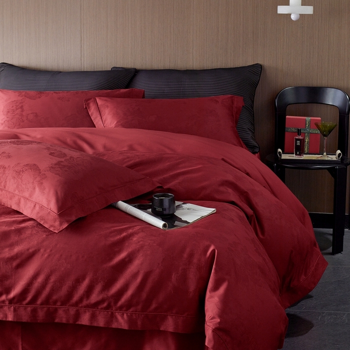 91家纺网 家纺一手货源 找家纺 （总）云胡 2025新款50s双股长绒棉四件套-柏林庄园