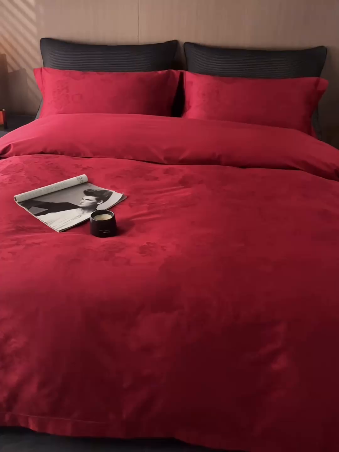 91家纺网 家纺一手货源 找家纺 （总）云胡 2025新款50s双股长绒棉四件套-柏林庄园