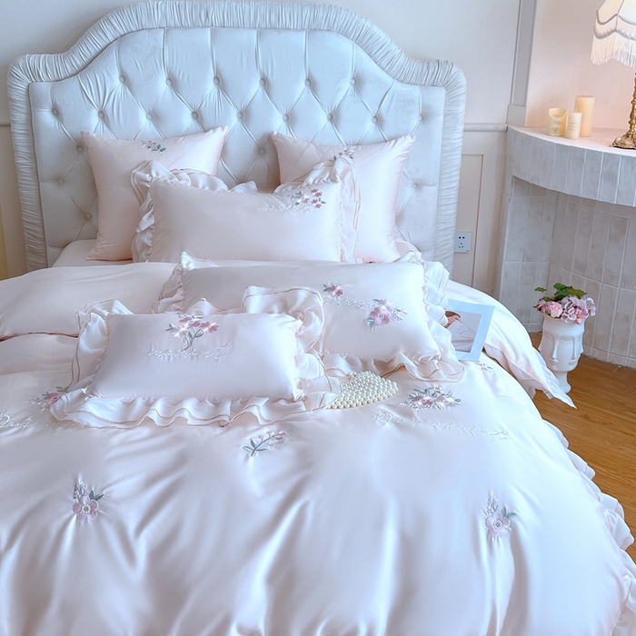 91家纺网 家纺一手货源 找家纺 （总）云胡 2025新款A类天丝棉四件套-罗马假日