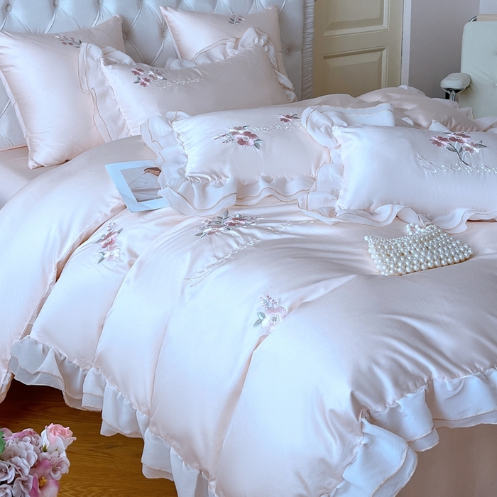 91家纺网 家纺一手货源 找家纺 （总）云胡 2025新款A类天丝棉四件套-罗马假日