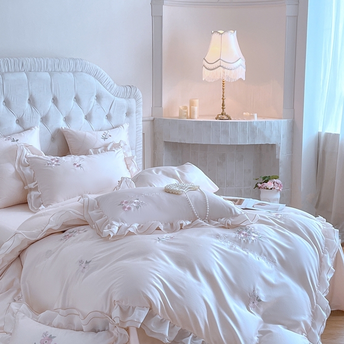 91家纺网 家纺一手货源 找家纺 （总）云胡 2025新款A类天丝棉四件套-罗马假日