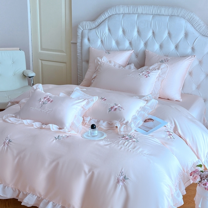 91家纺网 家纺一手货源 找家纺 （总）云胡 2025新款A类天丝棉四件套-罗马假日