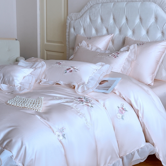 91家纺网 家纺一手货源 找家纺 （总）云胡 2025新款A类天丝棉四件套-罗马假日