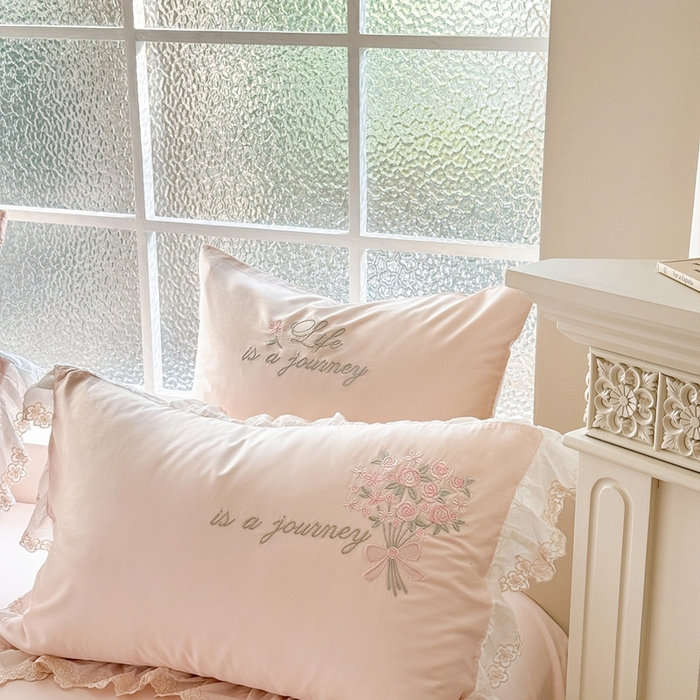 91家纺网 家纺一手货源 找家纺 （总）云胡 2025新款A类提花天丝棉四件套-浪漫主义